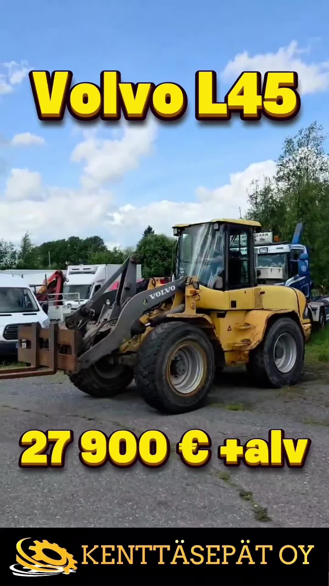 #Volvo #L45 #Myydään #kenttäsepät #myykoneesi