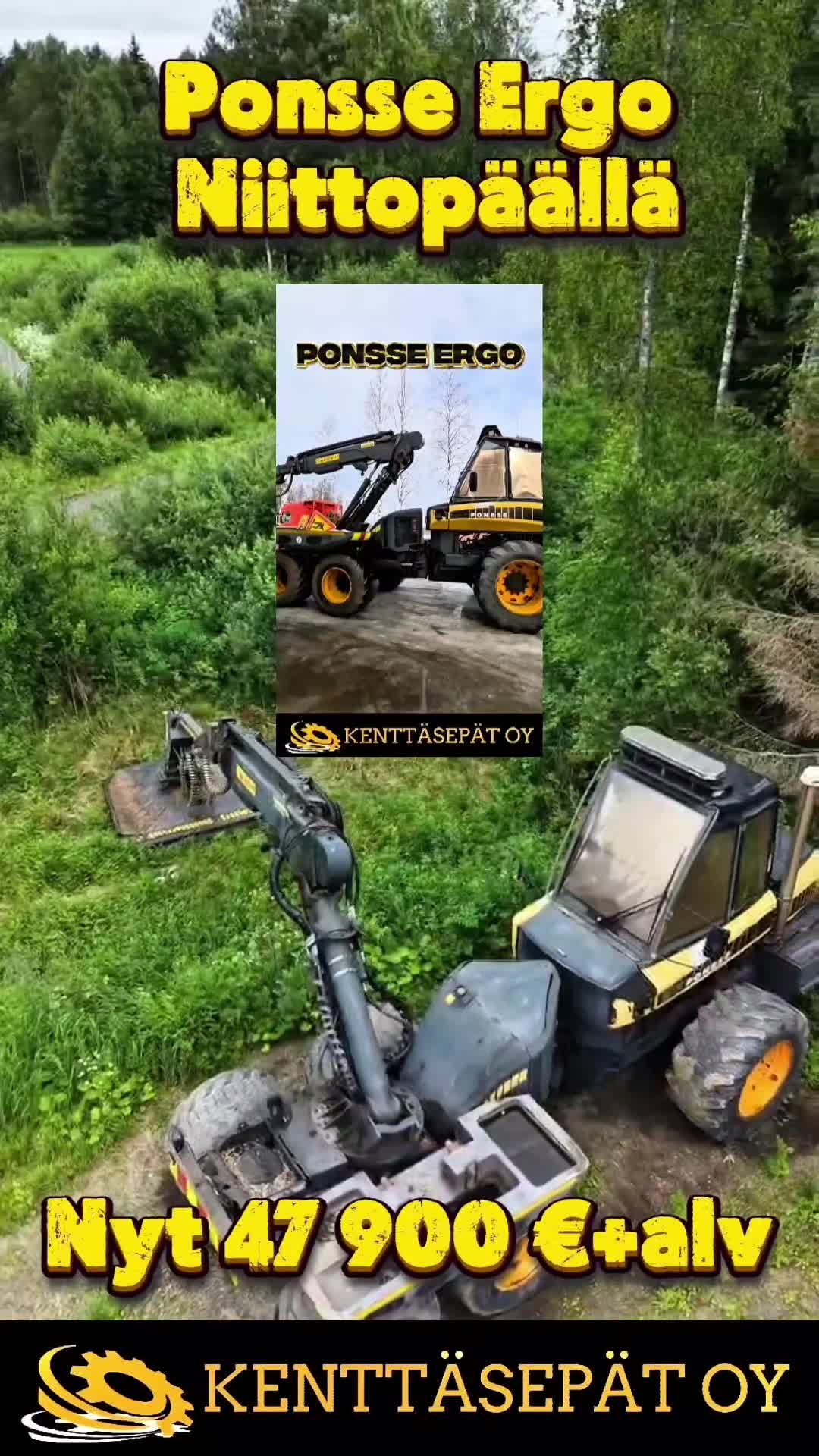 #Ponsse #Ergo #myydään #kenttäsepät #myykoneesi